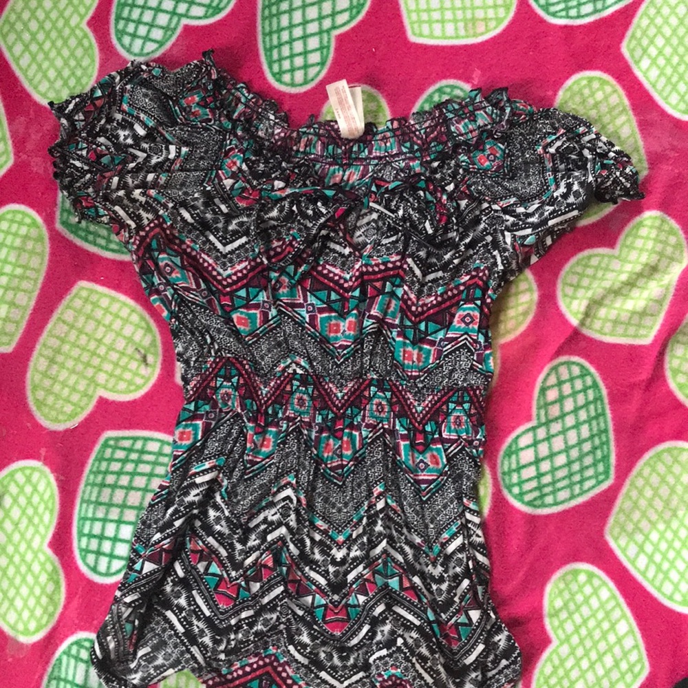 A mid height multicolor dress